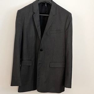 Dior Mens Wool / Cashmere Charcoal Grey Blazer Size 48 (EU) 38 (US)